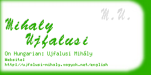 mihaly ujfalusi business card