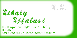 mihaly ujfalusi business card